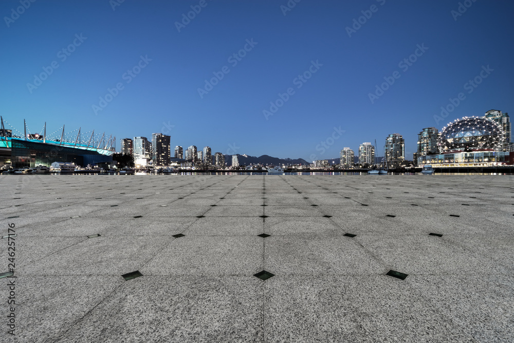 empty parking lots