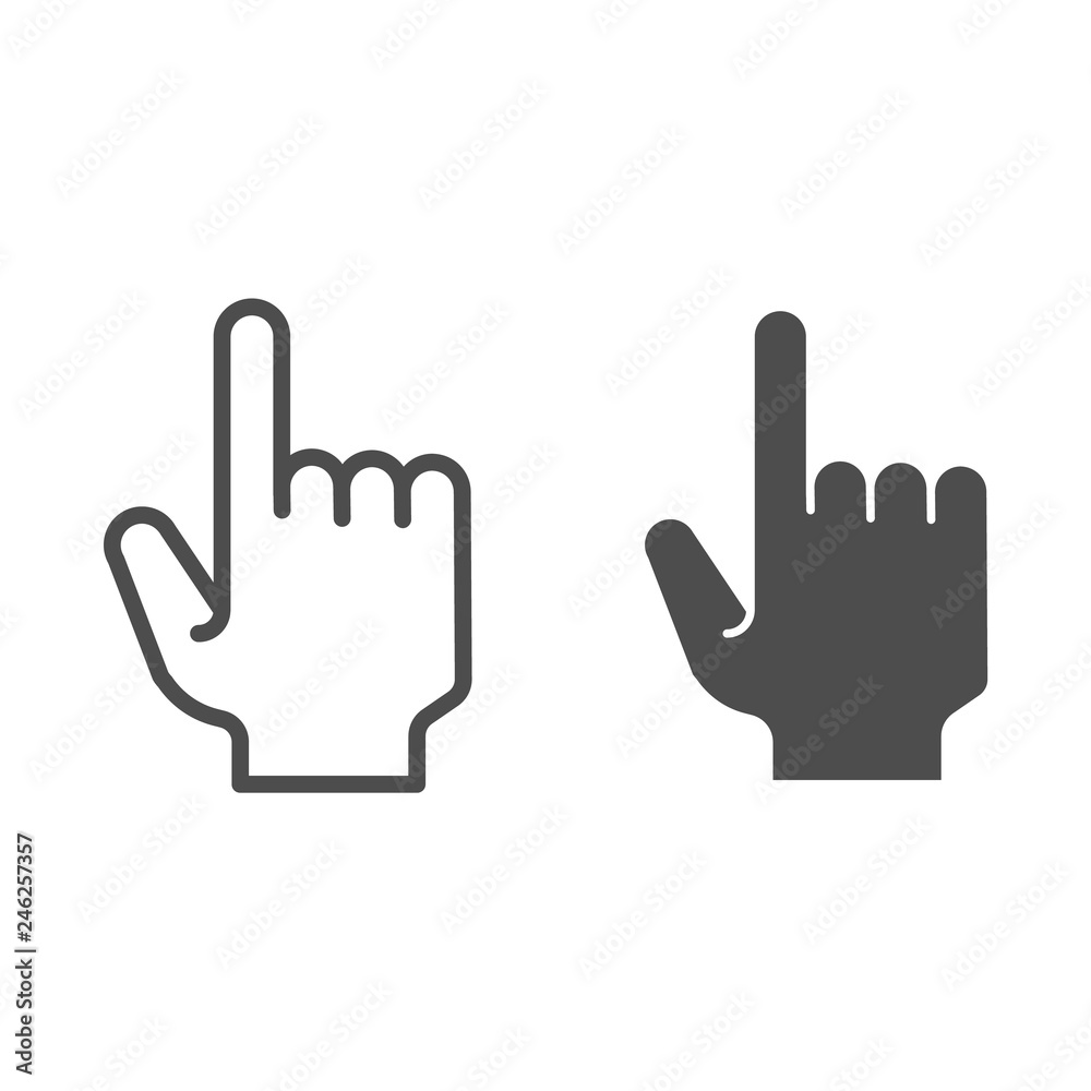 Powerpoint Hand Icon Pointing Hand Icon