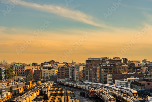 Canvas Print waterfront station