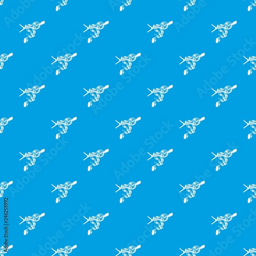 Ball python pattern vector seamless blue repeat for any use