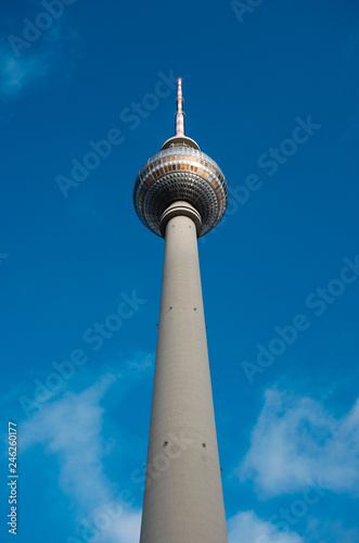 The Fernsehturm, Tv Tower / Television Tower in Berlin, Germany.