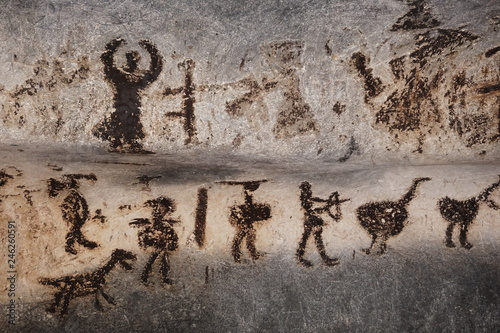Prehistoric art paintings from Magura Cave - Bulgaria, Rabisha 