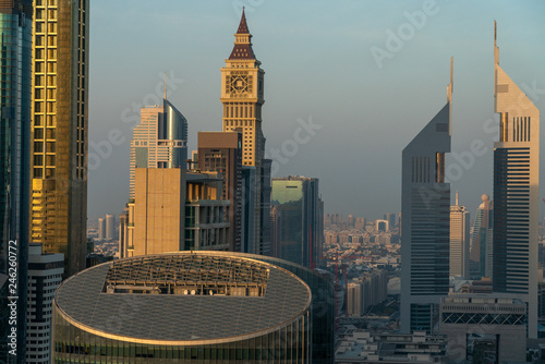 Dubai dowtown skyscrapers, United arabic emirates photo