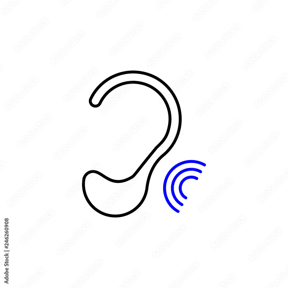 Medical ear icon. Element of Medical icon for mobile concept and web apps. Detailed Medical ear icon can be used for web and mobile Medical ear icon. Element of Medical icon for mobile concept and web apps. Detailed Medical ear icon can be used for web and mobile