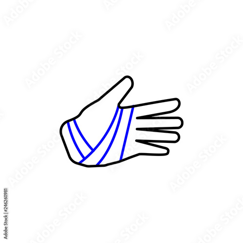 Medical had bandage icon. Element of Medical icon for mobile concept and web apps. Detailed Medical had bandage icon can be used for web and mobile