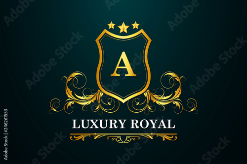 Luxury, Royal and Elegant Logo Vector Design	