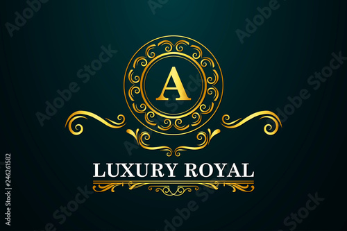 Luxury, Royal and Elegant Logo Vector Design	