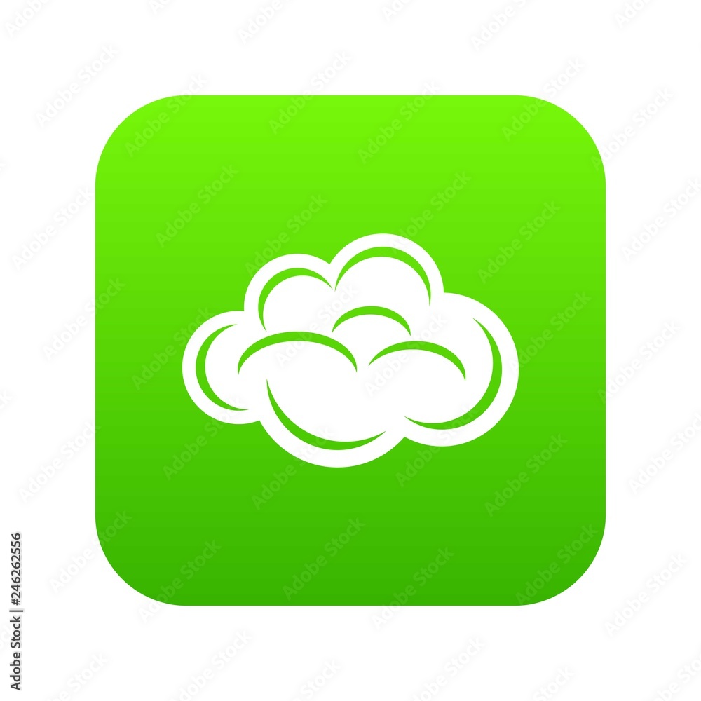 Internet cloud icon green vector isolated on white background Internet cloud icon green vector isolated on white background