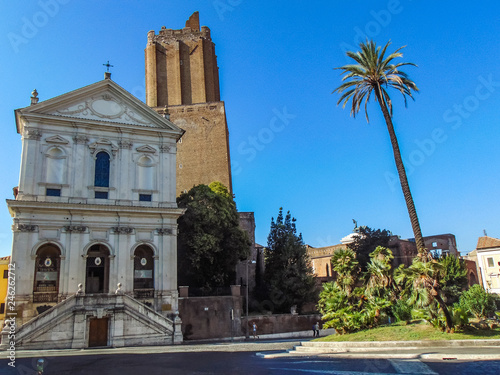 Militia Tower and Military Cathedral of Santa Caterina da Siena © amarildo