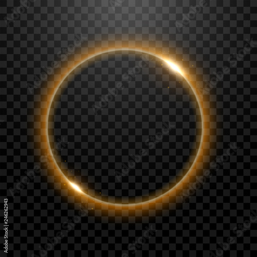 Yellow eclipse, Suitable for product advertising, product design, and other. Vector Illustration