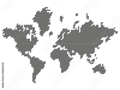 Erde, Erdkarte, Punkte, world map