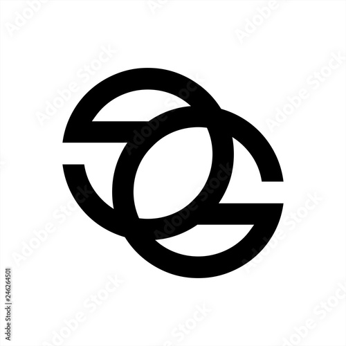GG, GOG, eG, eOG, eSG initials company logo