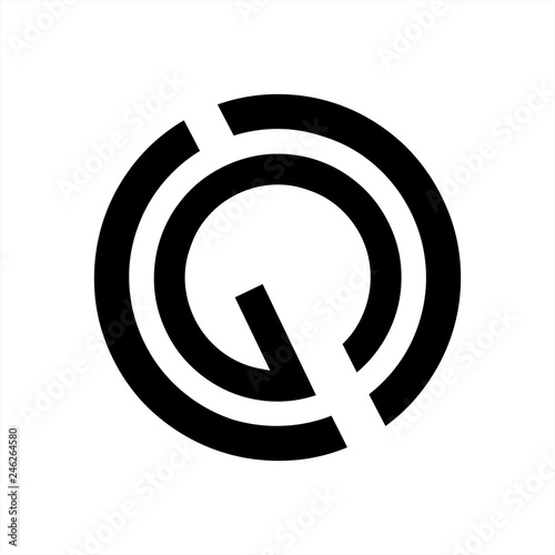 GC, CG, CGO initials letter company logo