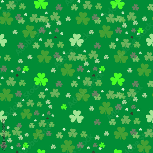 Saint Patrick s day seamless background. vector .