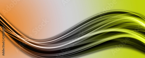 Abstract elegant wave panorama design with space for your text
