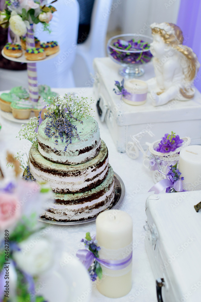Wedding cake in Provence style Wedding cake in Provence style