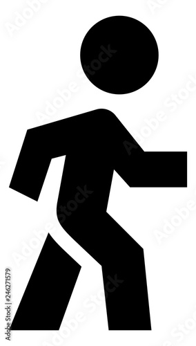 Person Walking Vector Icon
