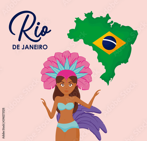 brazilian culture set icons