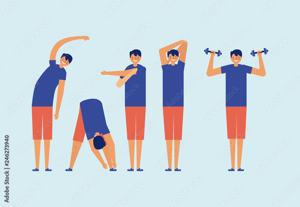 Obraz premium people active breaks