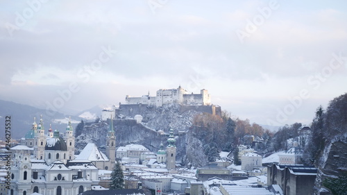 View of a cold Salzburg.