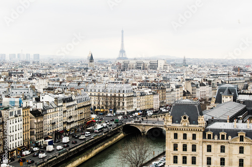 aerial view of paris © Hyunjun