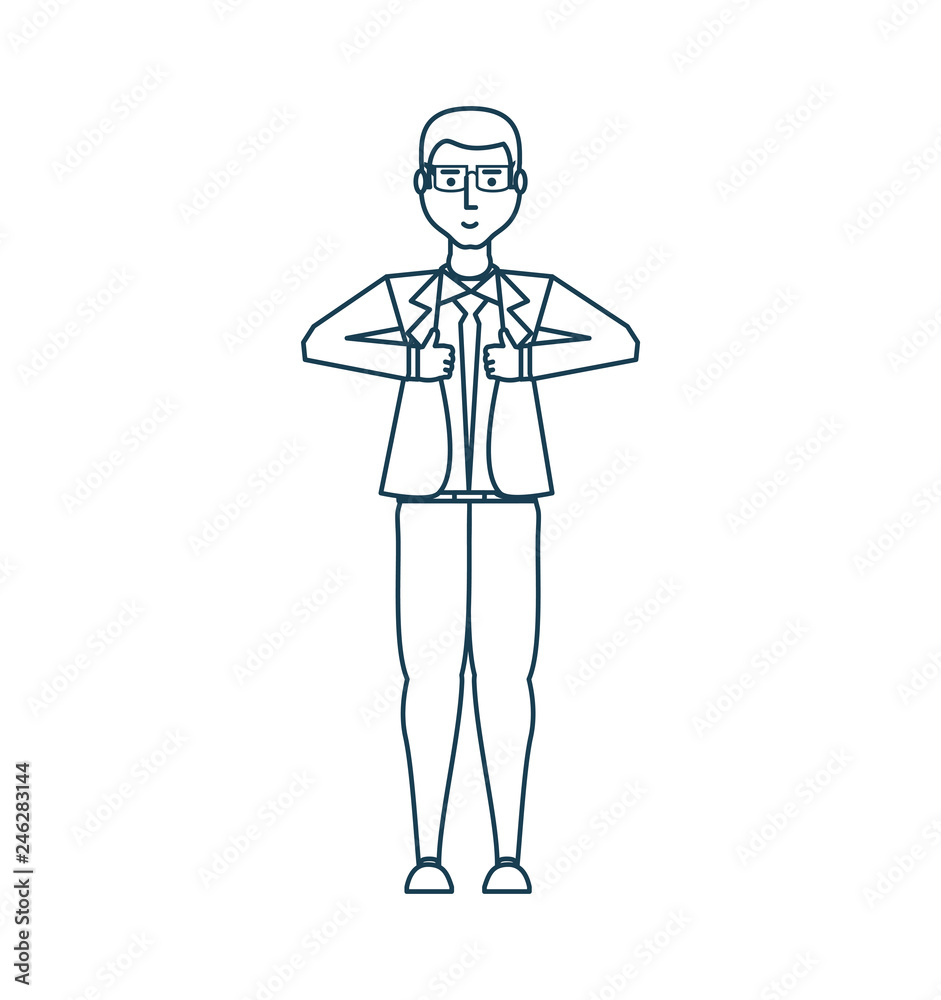 businessman elegant avatar character businessman elegant avatar character