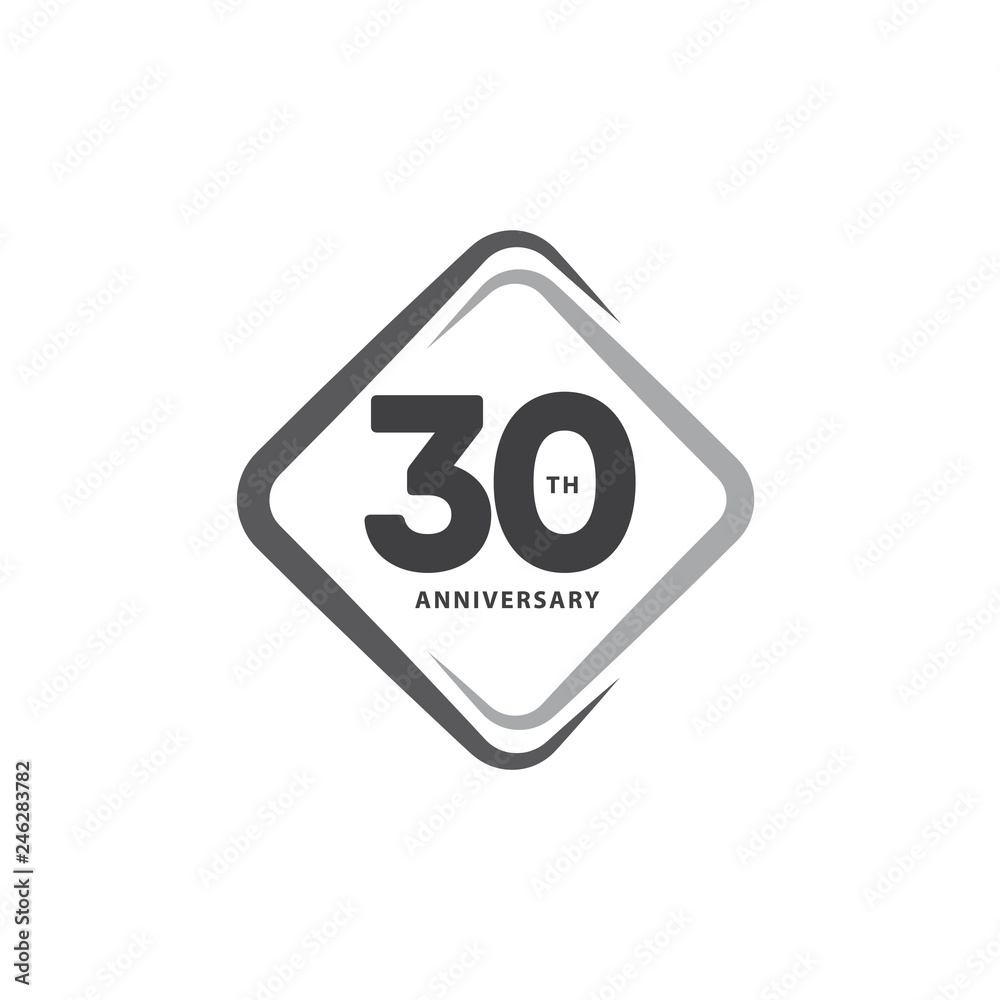 30 Year Anniversary Vector Template Design Illustration 30 Year Anniversary Vector Template Design Illustration