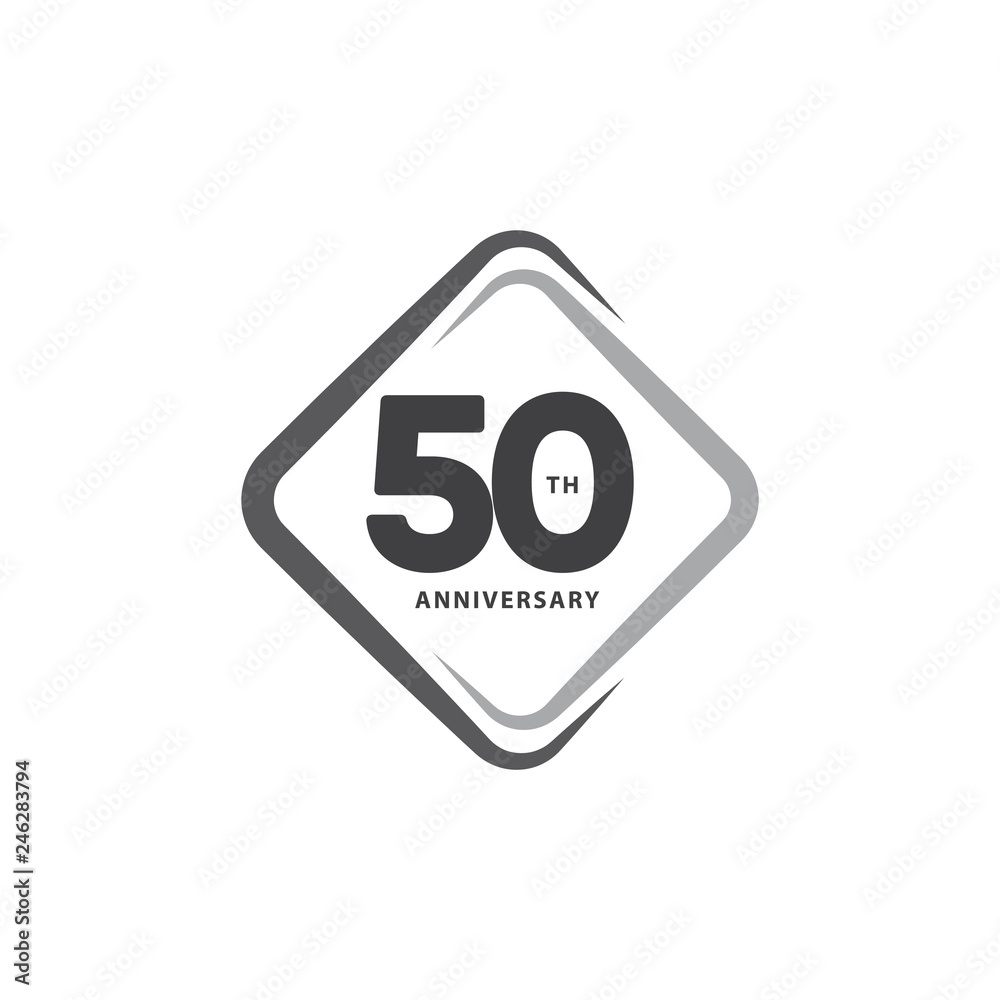 50 Year Anniversary Vector Template Design Illustration 50 Year Anniversary Vector Template Design Illustration