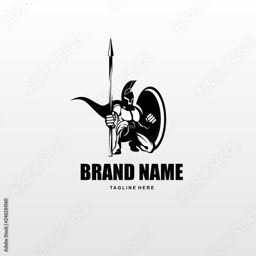 spartan of warrior vector