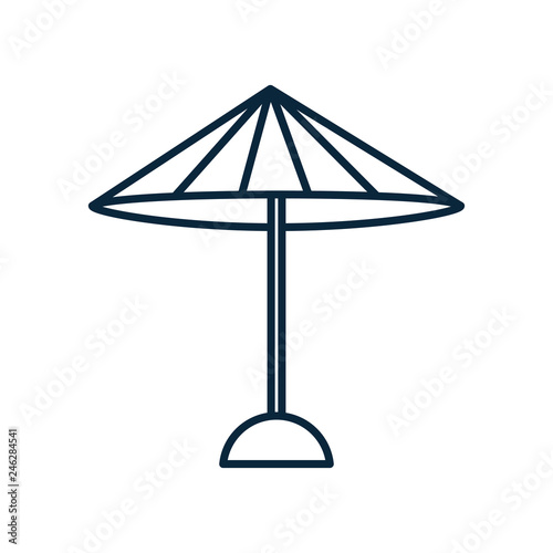 beach umbrella isolated icon