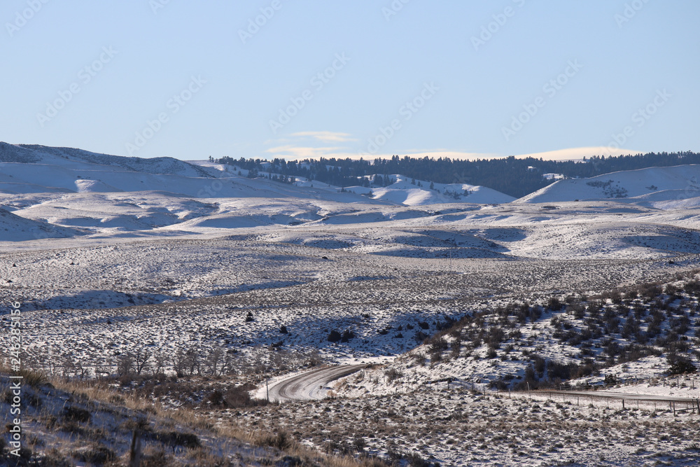 view of winter landscape