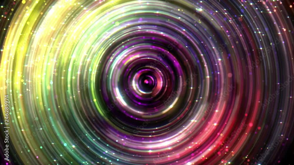 Star space neon tunnel illumination glow particles Star space neon tunnel illumination glow particles