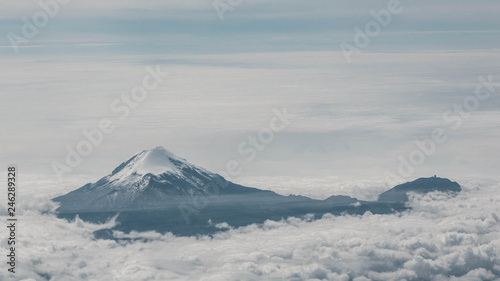 Pico de Orizaba  Citlalt  petl   mexico   foto taken from the air