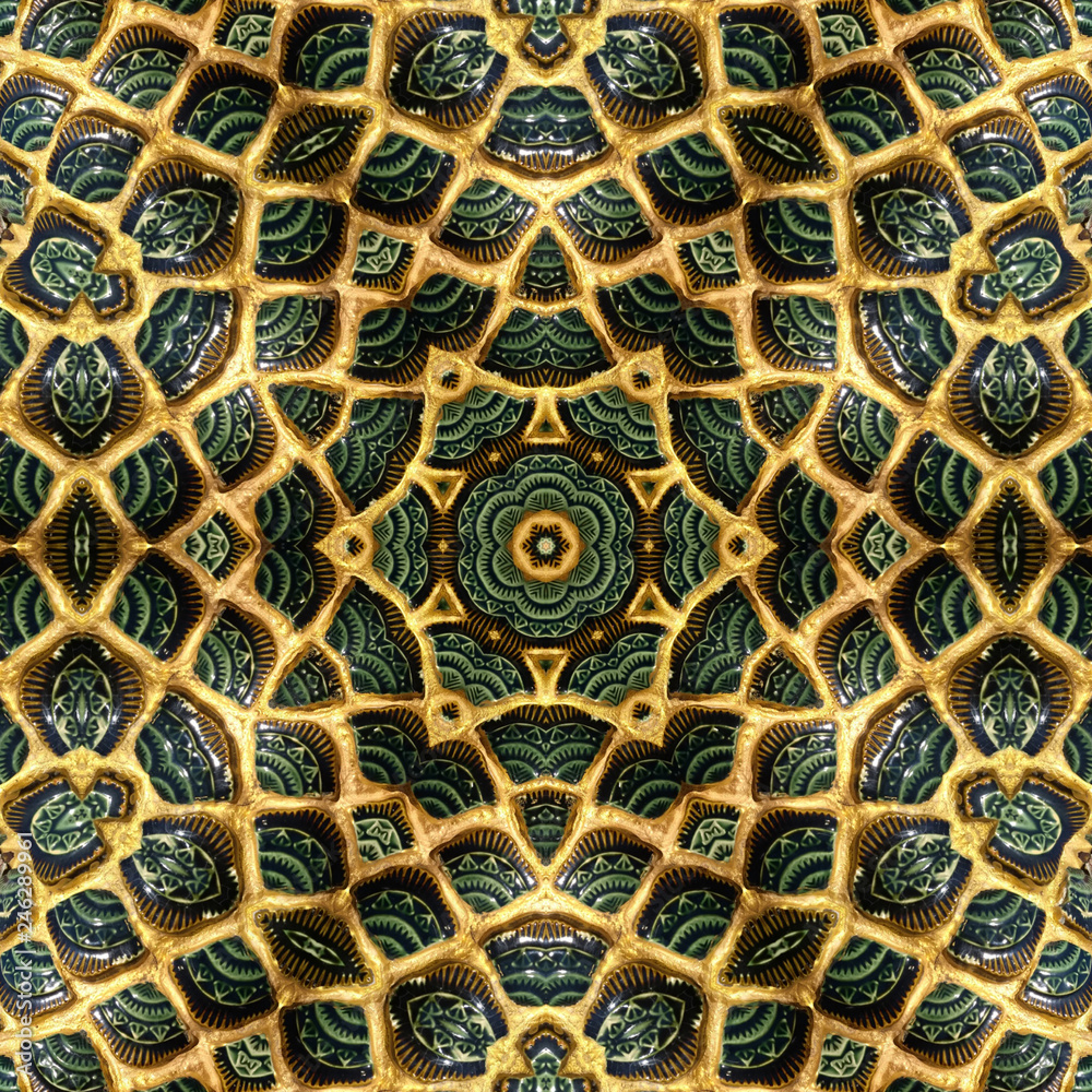 surface Moroccan ceramic abstract background textures,kaleidoscope Photo technique surface Moroccan ceramic abstract background textures,kaleidoscope Photo technique