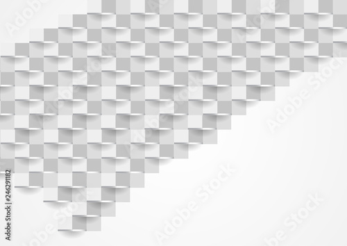 Abstract white texture background design. 3d paper for book, poster, flyer, cover, website, advertising. Vector illustration