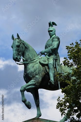 Wilhelm II horse statue in Cologne  Koln  Germany  13 may  2017