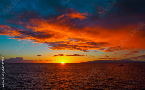 Golden Hawaiian Sunset