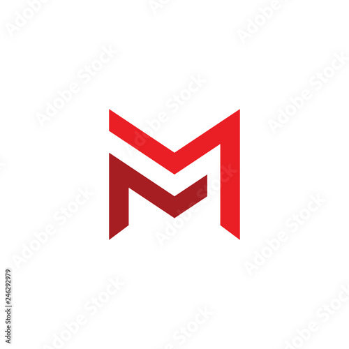 letter mm logo template. double letter m creative symbol vector design.