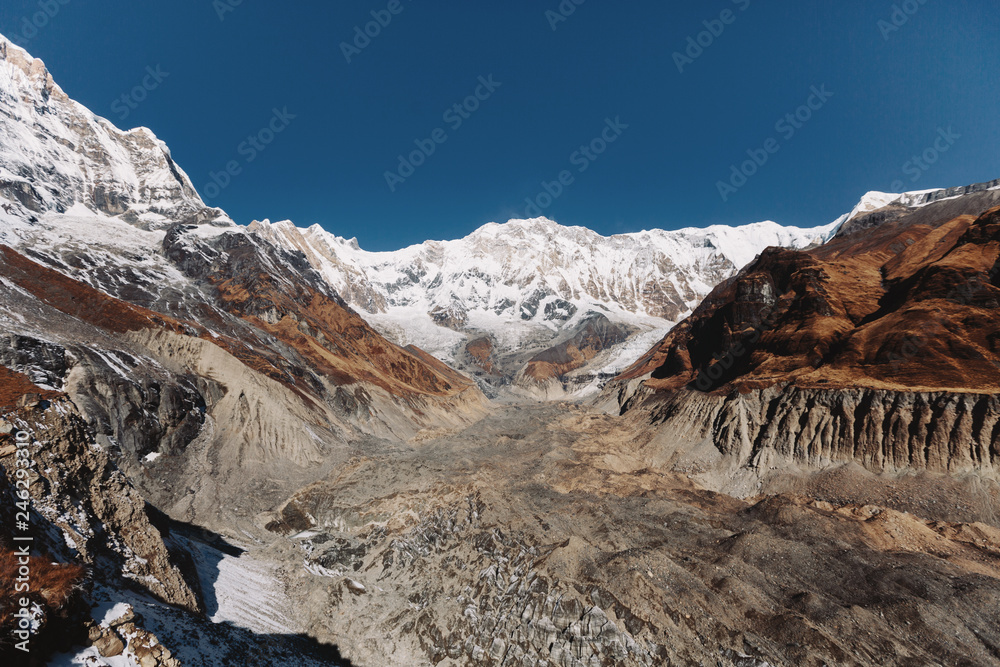 Annapurna bace camp mountains view