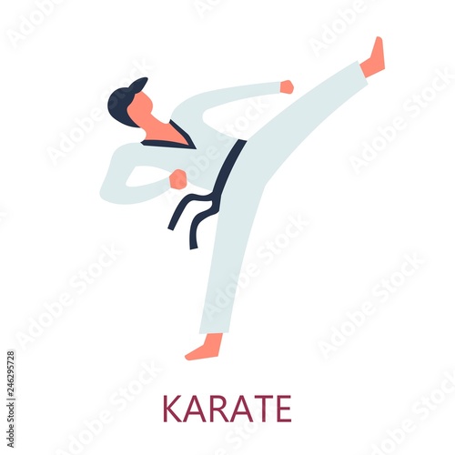 Fighting Karate Japanese sport Oriental combat art
