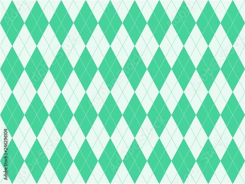 Beautiful gradient green color triangle or polygon background in minimal and modern trendy geometric concept. Vector art pattern graphic design for wallpaper, textile, printed with vintage retro style