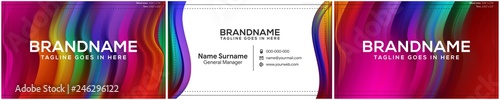 Modern creative and clean business card template, polygon background, flyer design, name card template. Corporate identity with abstract illustration. Vector company style for brandbook