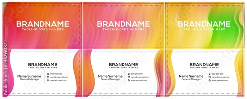 Modern creative and clean business card template, polygon background, flyer design, name card template. Corporate identity with abstract illustration. Vector company style for brandbook