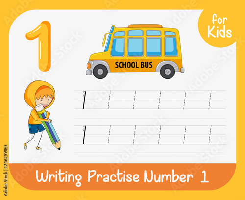 Number one tracing worksheets
