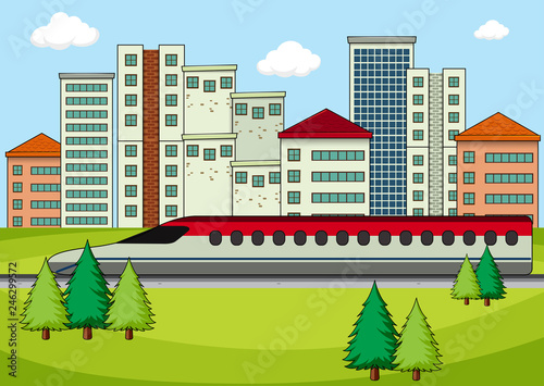 Transportation in modern city