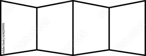 Folding screen outline