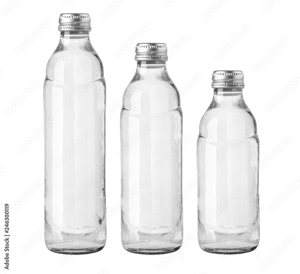 Small glass water bottle Small glass water bottle