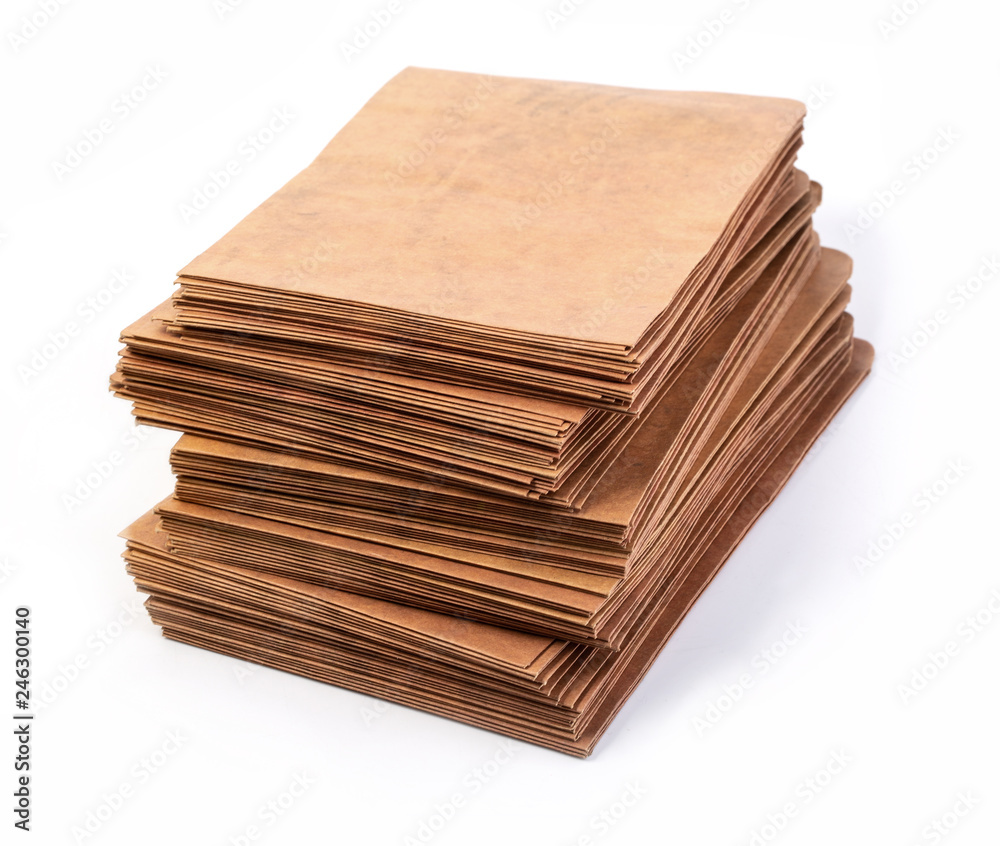 Envelope document stacks isolated on white background Envelope document stacks isolated on white background