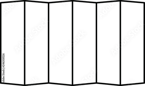 Folding screen outline