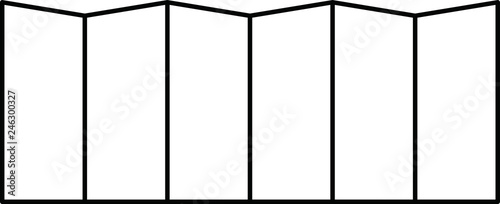 Folding screen outline